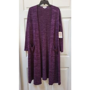 LuLaRoe Sarah purple cardigan, medium, NWT